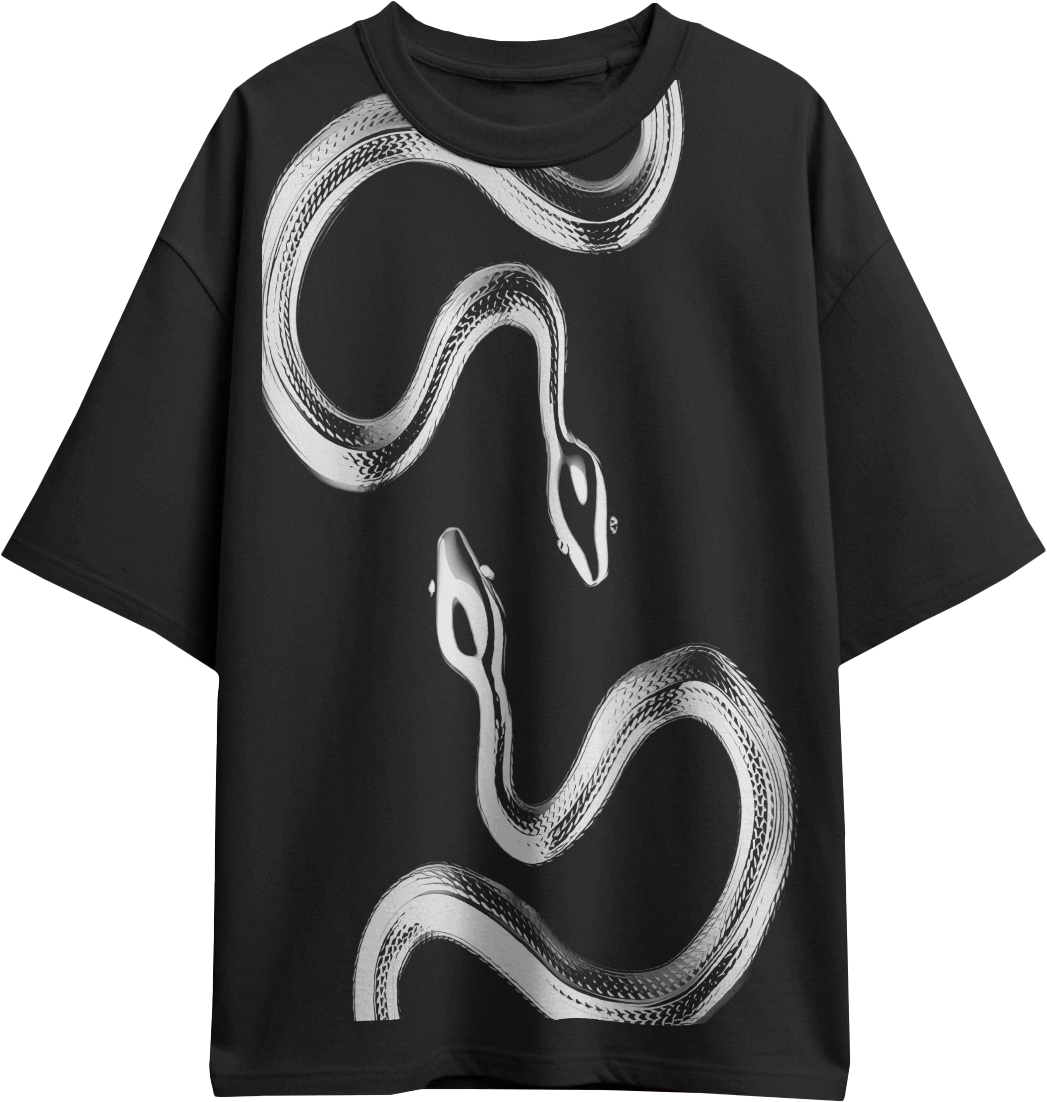 snake oversized tees