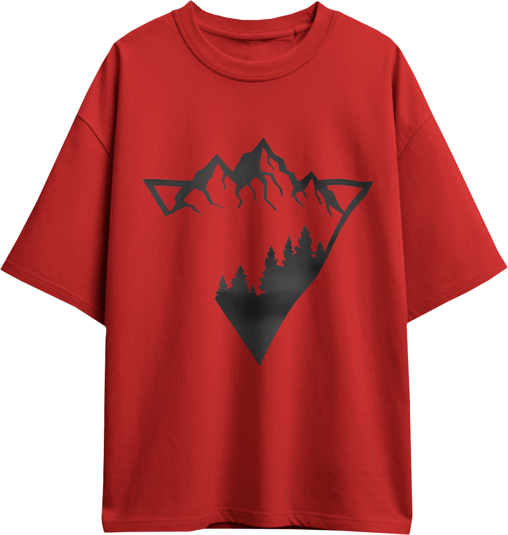 Tri-Forest oversized tees