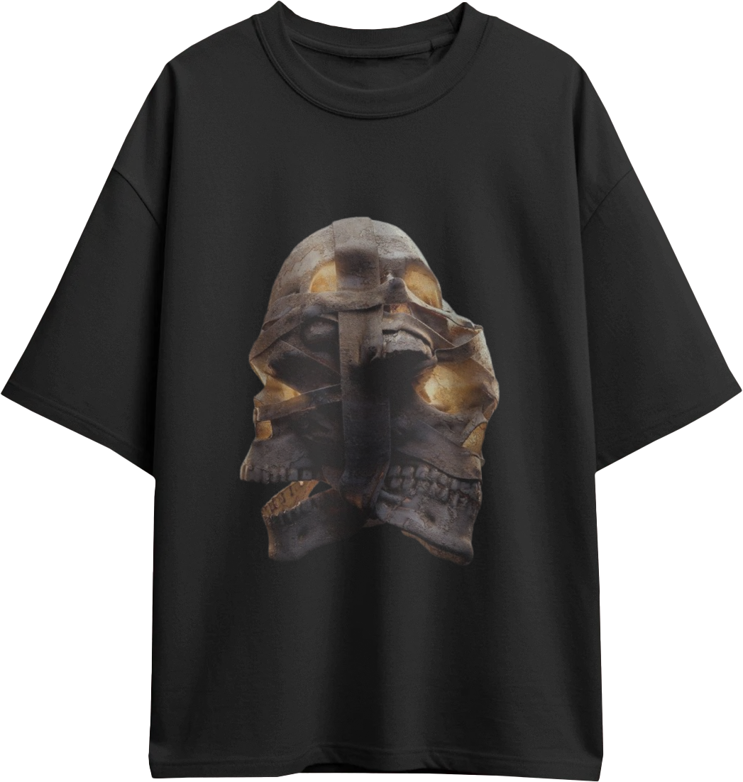 dark skull oversized tees