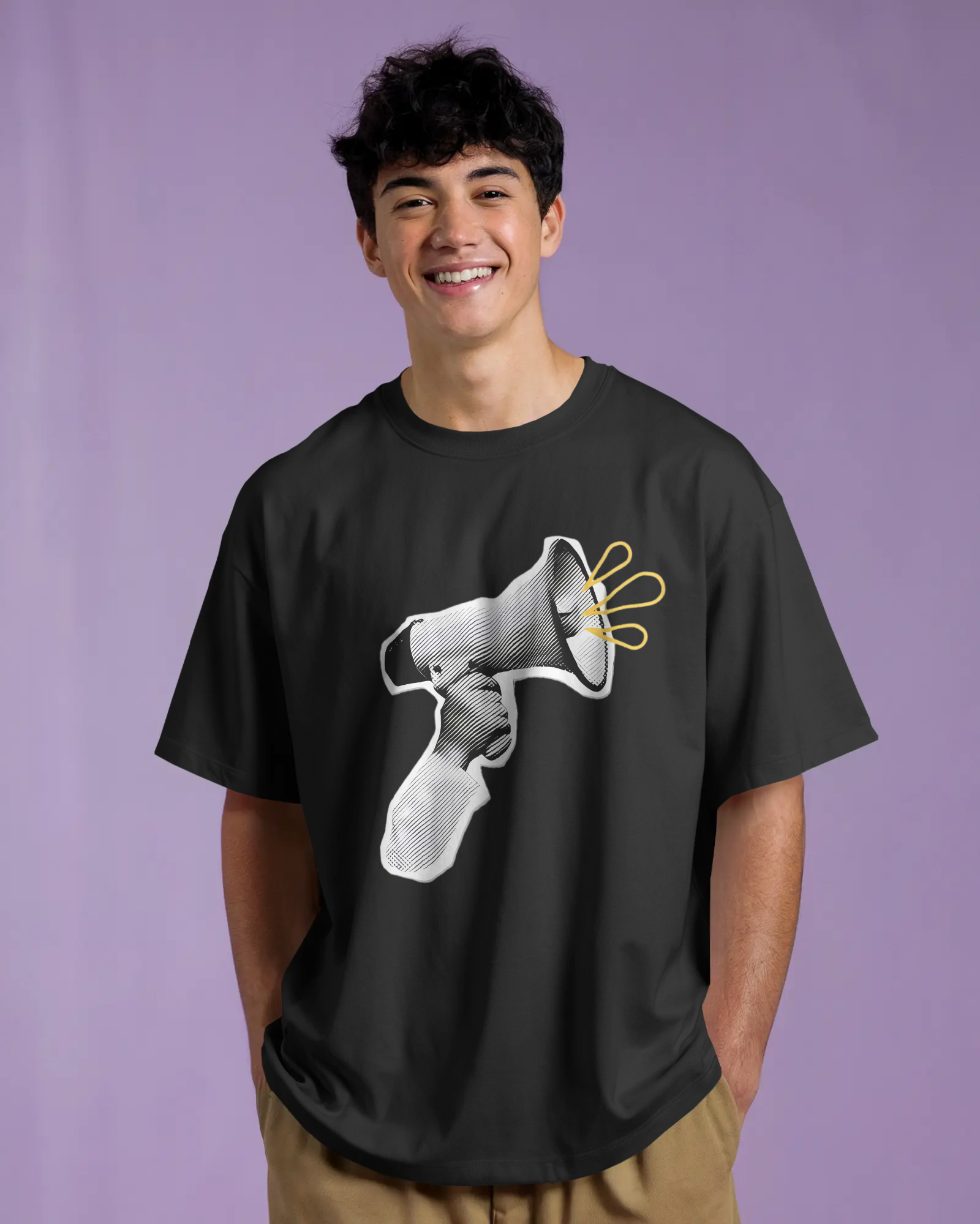 megaphone oversized tees