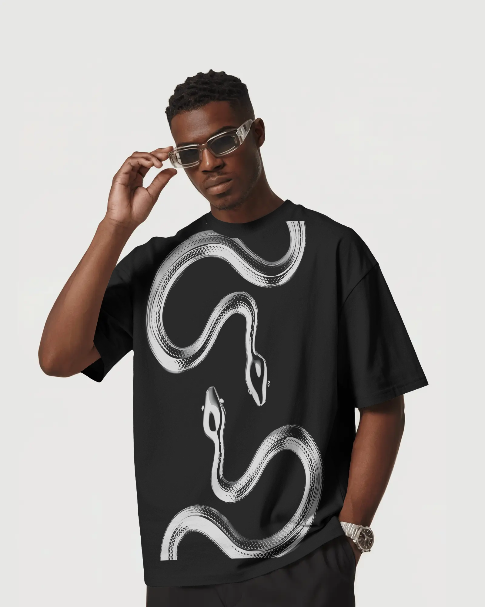 snake oversized tees