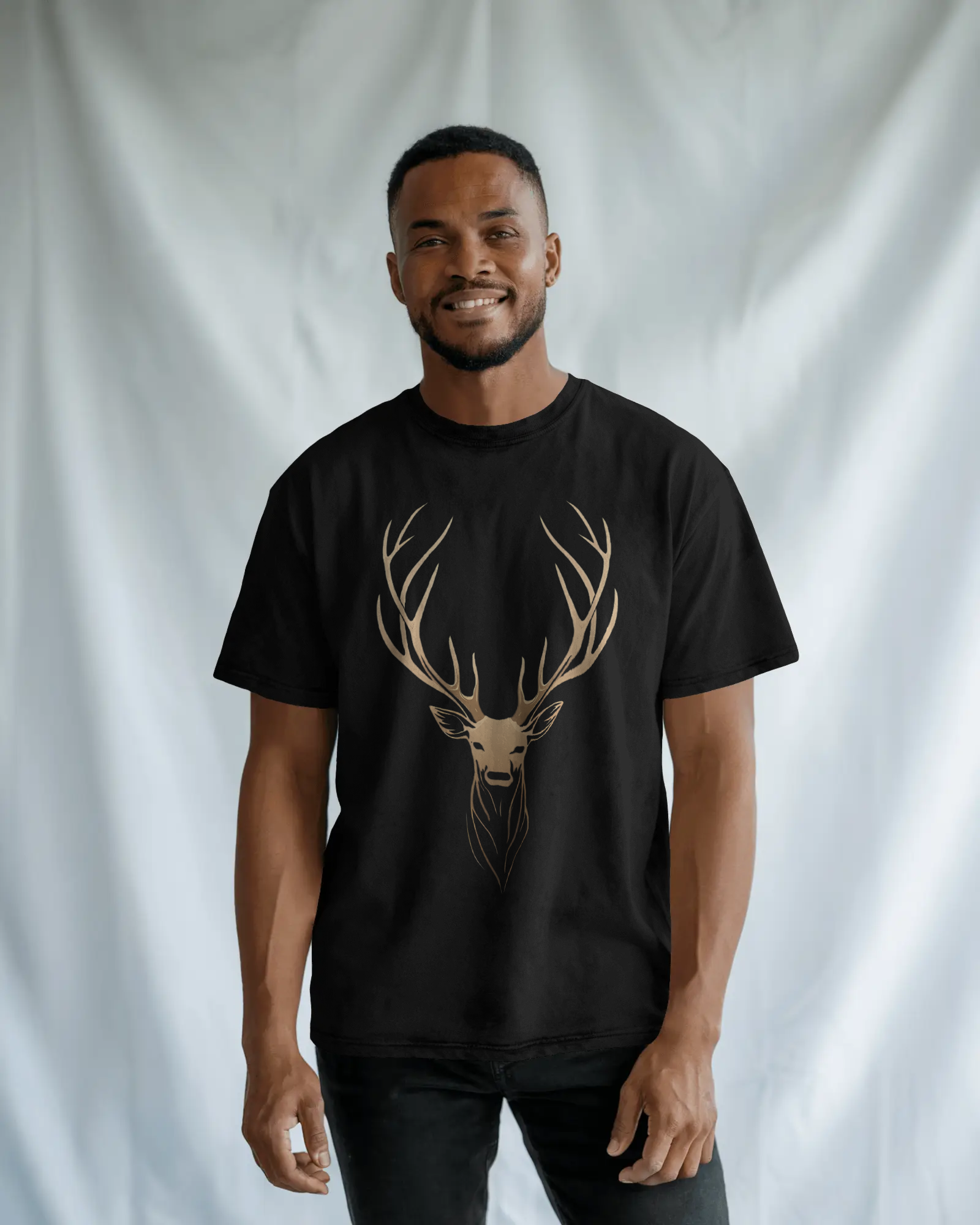 modern deer oversized tees