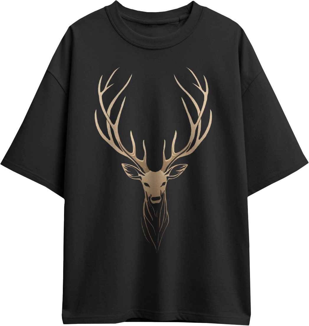 modern deer oversized tees