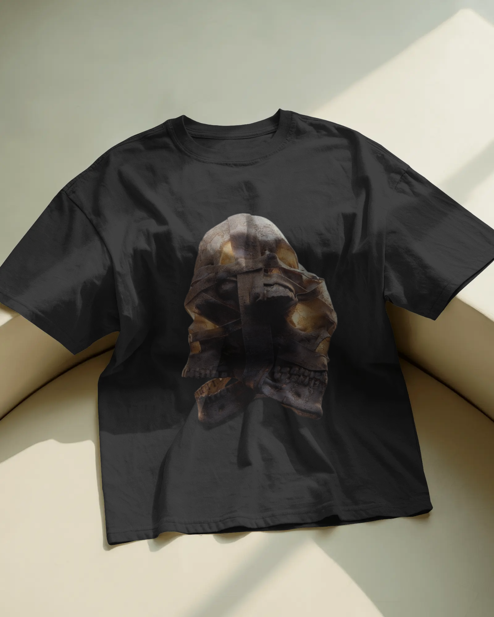 dark skull oversized tees